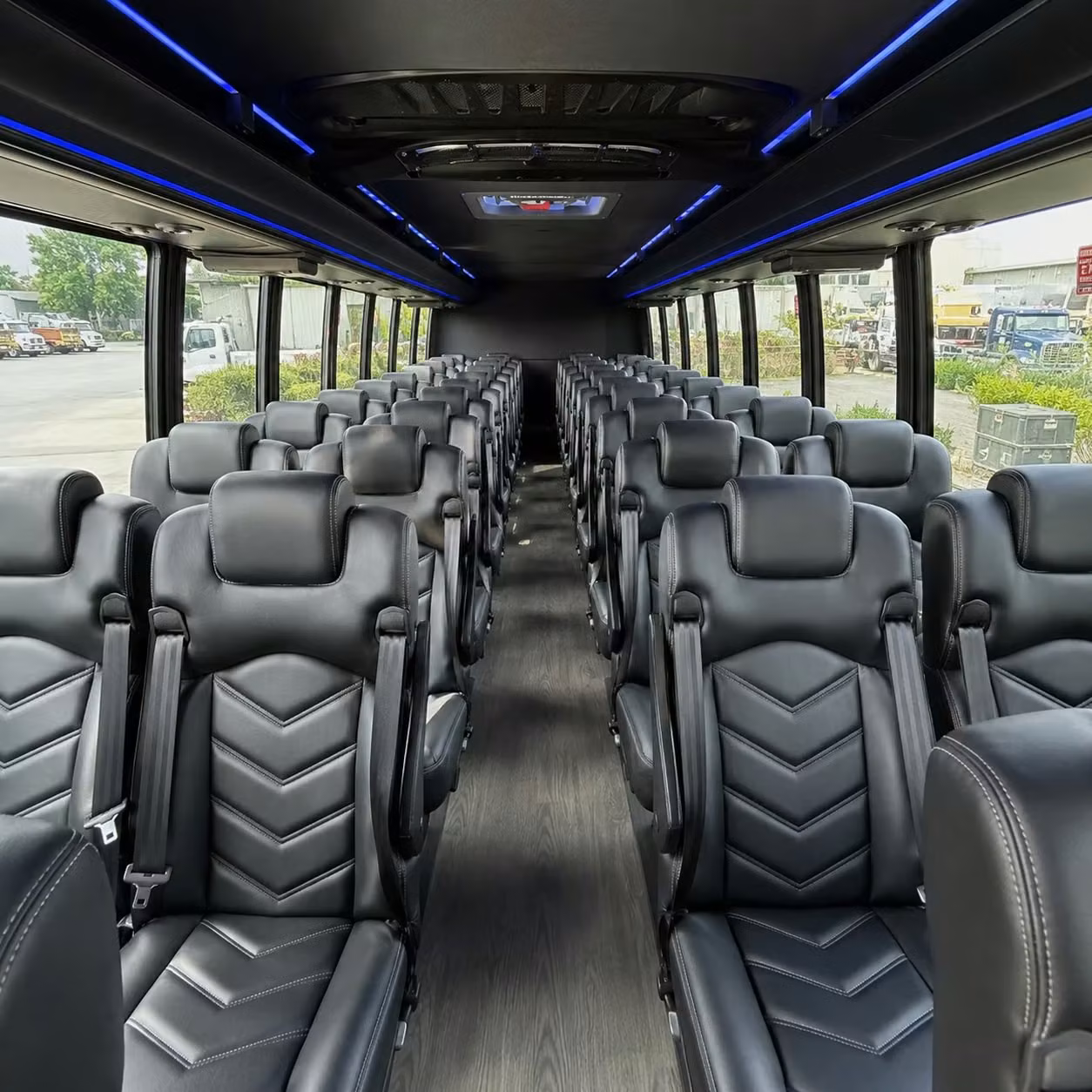 25 passenger minibus interior
