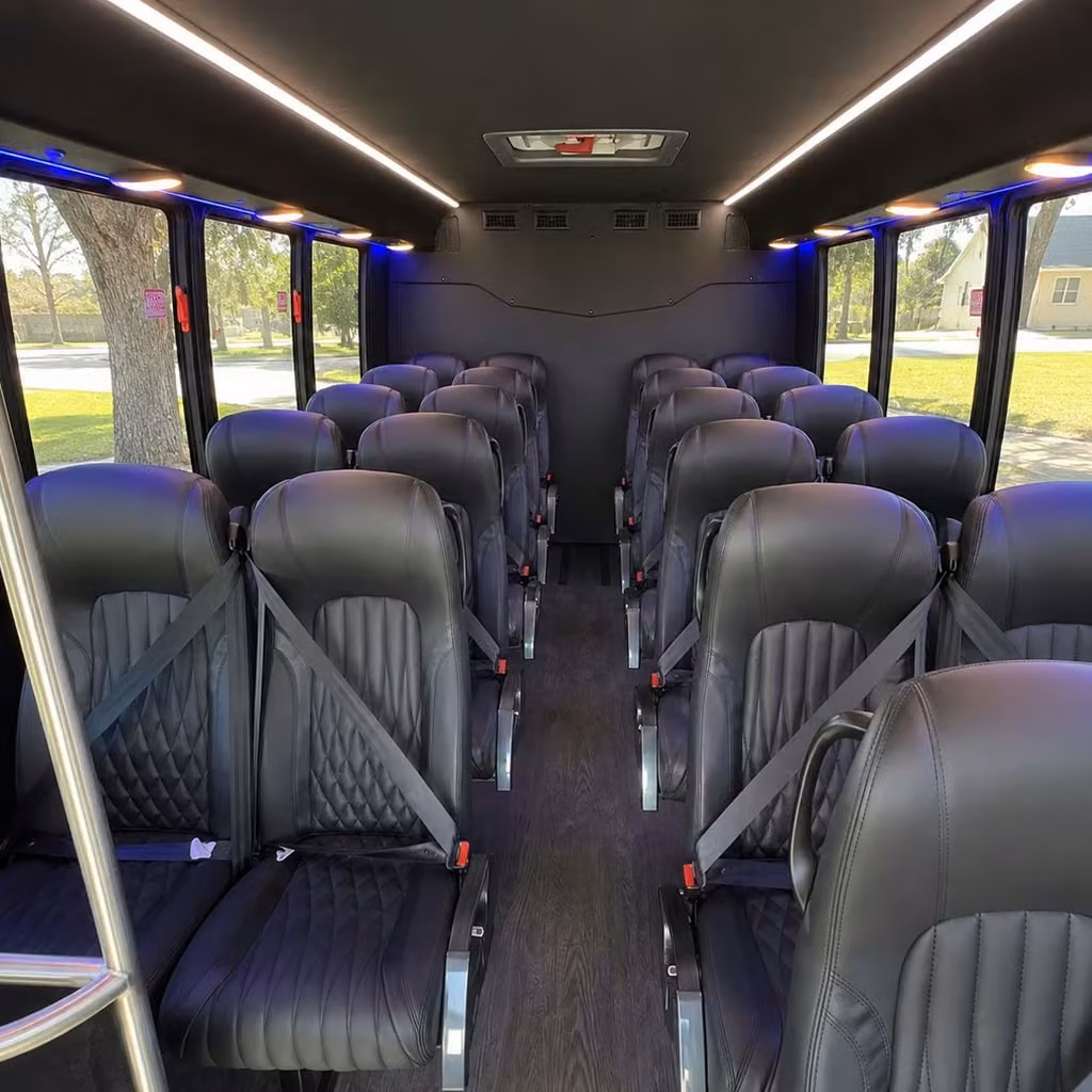 35 passenger minibus inside