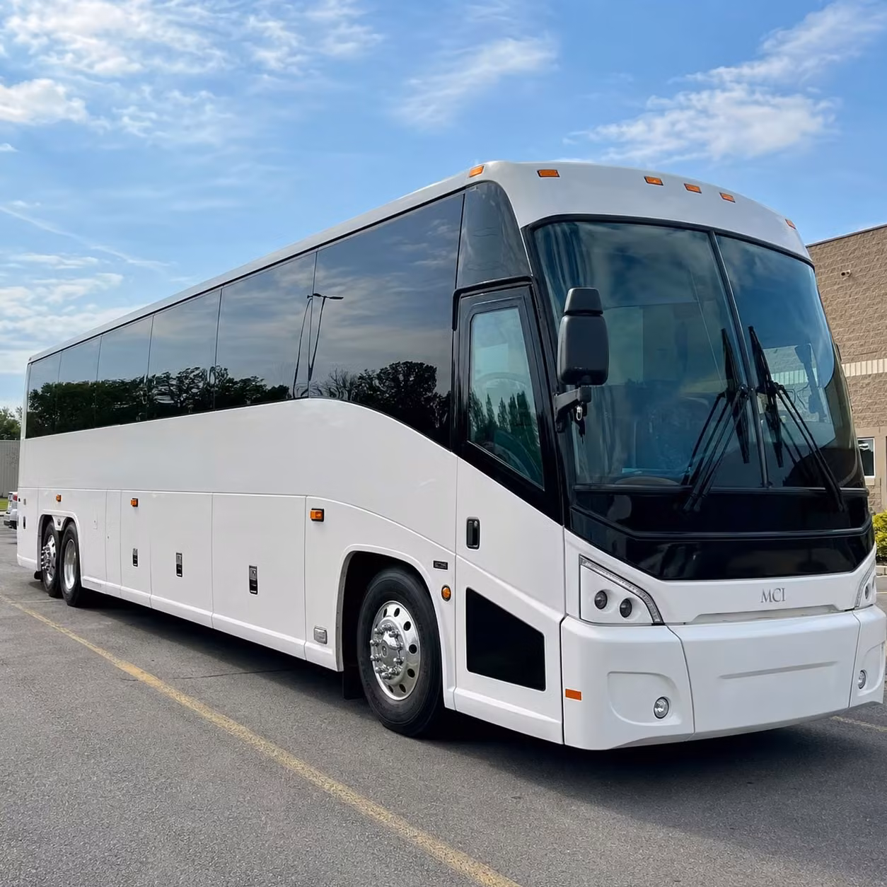 cleveland charter bus rental exterior